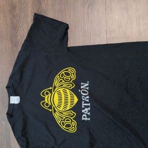 Port & Company Mens Size Medium Patron Black Tee Shirt With Logo